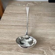 Large Antique Georgian Scottish Solid Silver Soup Ladle Edinburgh 1789 187g