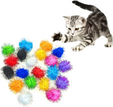 20x Cat Fuzzy Pom Pom Balls |