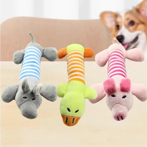 Dog squeaky plush toy - squeaky, no