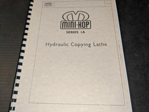 Myford hydraulic copying - 1a,