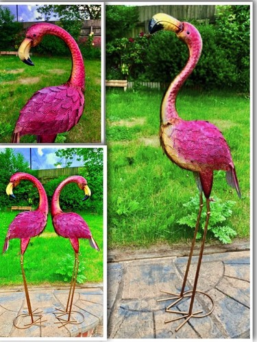 Large metal pink garden pond - garden,