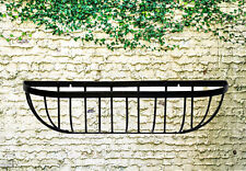Large Wall Trough Planter 30 Inch Wrought Iron Wall Mounted Garden Flower Basket
