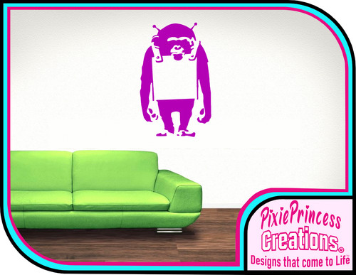Banksy monkey stencil - banksy,