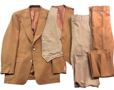 VTG 70s Burnt Orange 4pc Pant