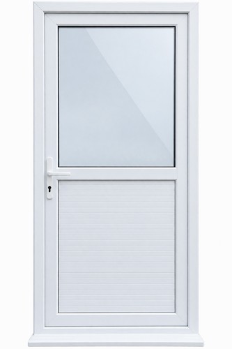 Upvc single door - door, half