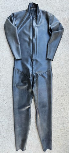 Latex rubber jumpsuit men s - rubber, men's