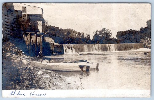 1908 rppc abilene kansas - rppc,