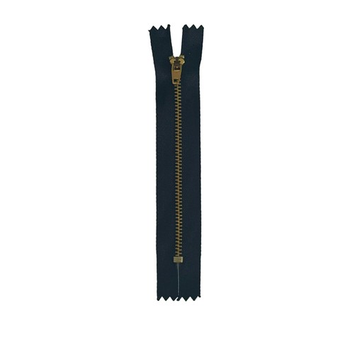 Metal jeans zips black gold - jeans,