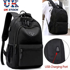 Men Women Boys Laptop Backpack Waterproof Large Mens Rucksack Travel School Bag