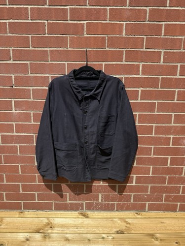 60s black moleskin - moleskin, chore