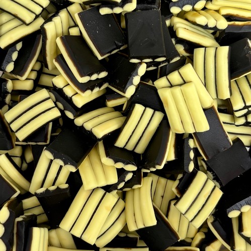 Banana liquorice stripes - liquorice,