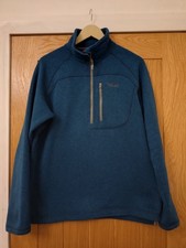 Rab Quest Men's Top 1/4 Zip Pull-On Fleece Blue / Grey -  Size Large - VGUC