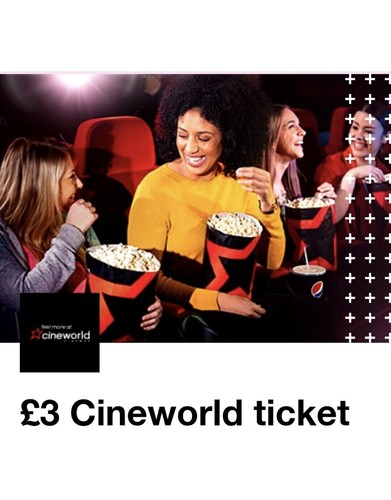 Cineworld cinema ticket - x,