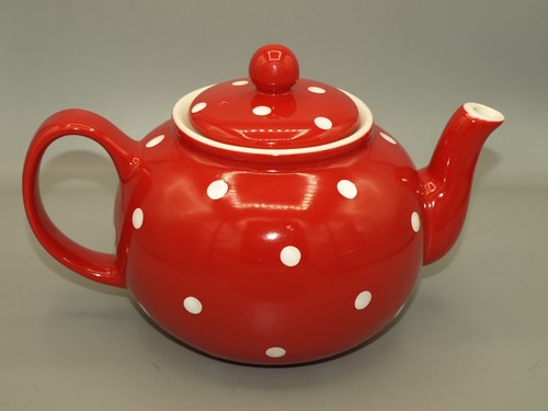 Spode baking days red - days', polka