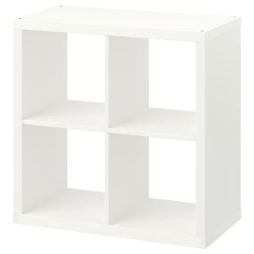 Ikea kallax white shelving - white,