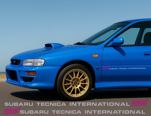 Sti door side stickers - sti,