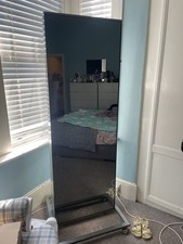 Bespoke Beautiful Double Sided Mirror with Steel Frame And Wheel Castors 