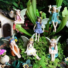 6XGarden Fairies Figurines