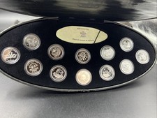 2000 Canada 12 Coin Sterling Silver Millenium Proof Quarter Set w/ Box & COA #J1