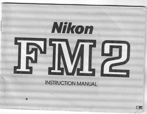 Camera instruction booklet - camera,