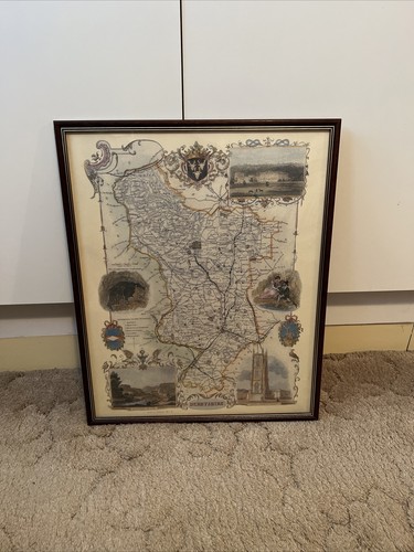 Framed old style map - framed,