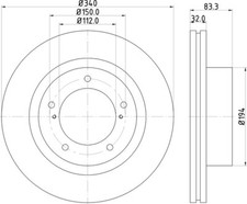 2x Mintex Discs Front fits