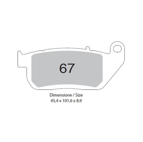 Sinter front brake - pads, pair