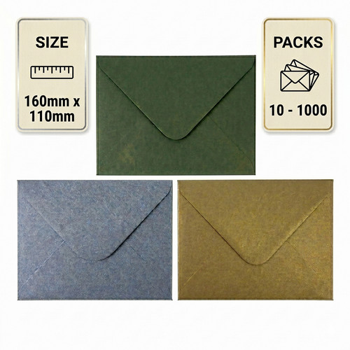 Metallic shimmer envelopes - metallic,