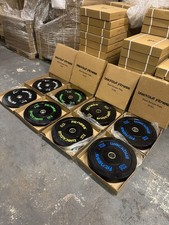 100KG Set Bumper Olympic Rubber Weight Plates Gym Weightlifting CrossFit