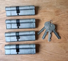 ICL Anti Snap uPVC Euro Profile Patio Door Locks X4 X4 keys 40/55 mm