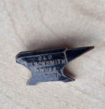 Vintage enamel Old Blacksmith's Anvil Gretna Tools