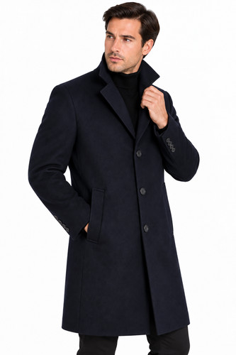 Navy blue wool - navy,