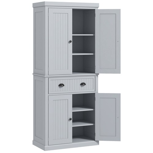 Homcom tall kitchen - tall, cupboard