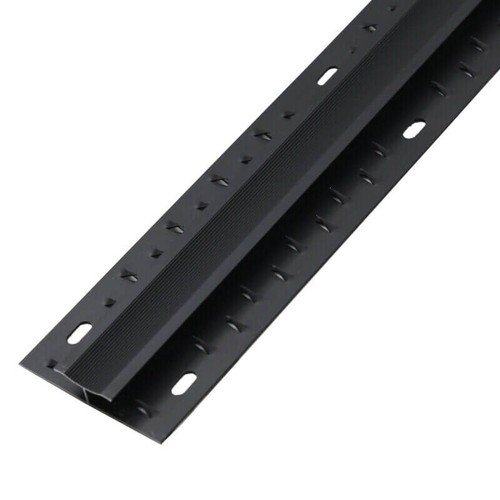 Matt black carpet - carpet, double