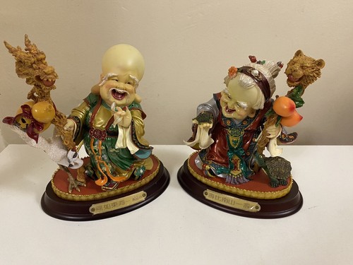 Laughing oriental pair - pair, of