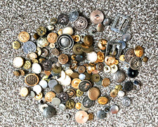 Old Vintage Buttons. Large