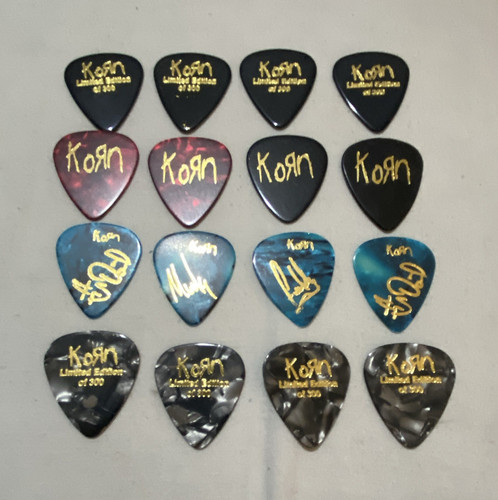 Korn guitar picks plectrums - korn,