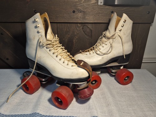 Vintage white roller skates - vintage,