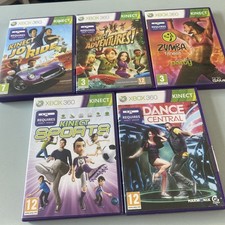 5x Xbox 360 Kinect Games: Kinect Sports, Kinect Adventures, Zumba, Dance  |  UK