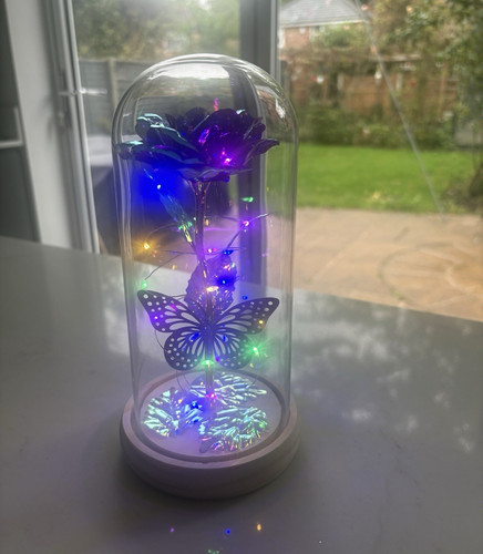Artificial multicolour rose - artificial,