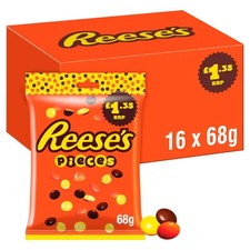 Reese’s Peanut Butter Piece’s 68g x 16 -PMP - Full Box- Free Delivery