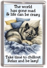 Elkhound Dog Fridge Magnet by