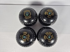 Set Of 4 Thomas Taylor Vector Size 3 Lawn Bowls H-B18452 Made In Scotland Used 