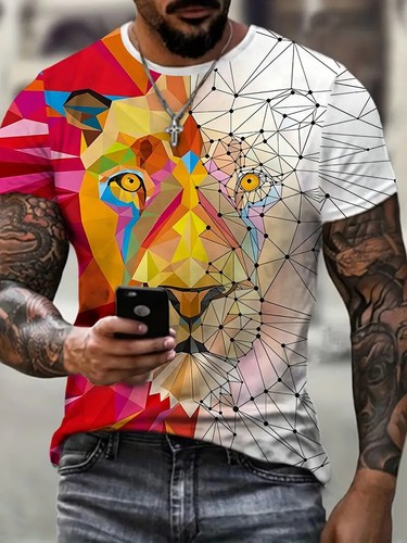Shirt digital lion - digital, king