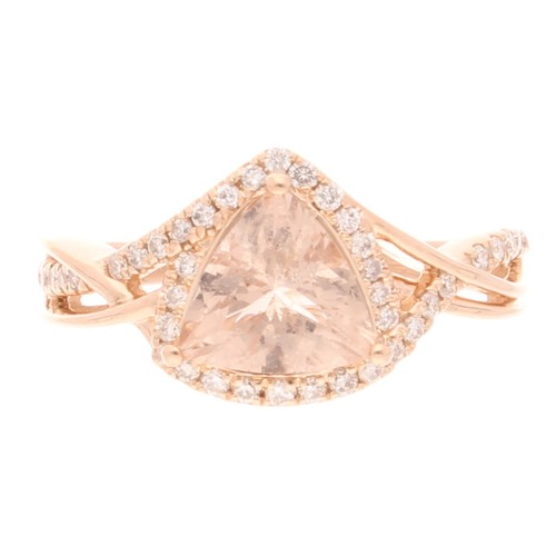 14carat rose gold morganite - rose,
