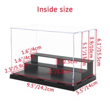 Step Display Case Acrylic Clear Blind Box Collectible Mini Pop Figure Storage