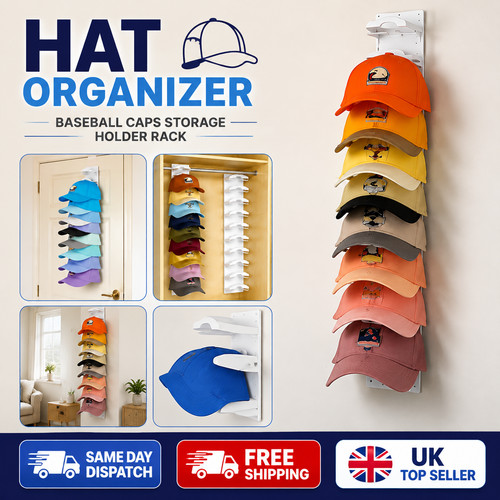 Hat organizer for baseball - organizer,