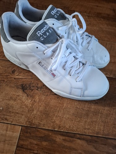 Reebok white leather trainers - white,