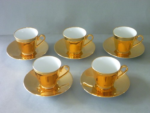 Bavaria gold lustre - lustre, cups