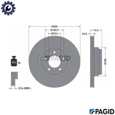 2x BRAKE DISC 54378NHC FOR BMW